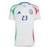 Virallinen Fanipaita Italia Alessandro Bastoni 23 Vieraspelipaita Euro 2024 - Miesten